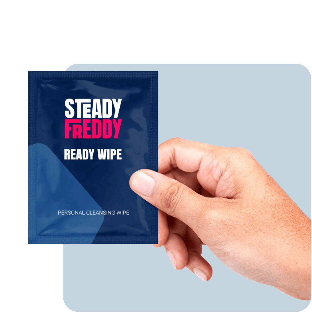 Body wipes from Steady Freddy.